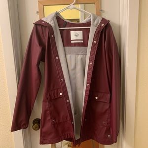 Herschel Supply Co. Maroon Burgundy Raincoat